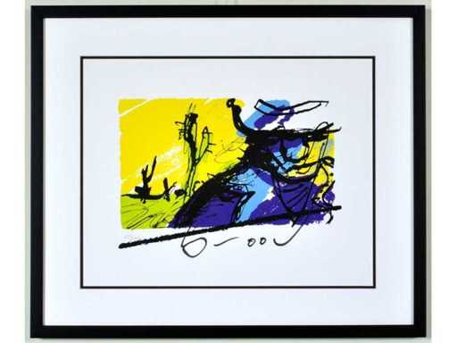 Herman Brood - Bono - serigrafie - înrămată