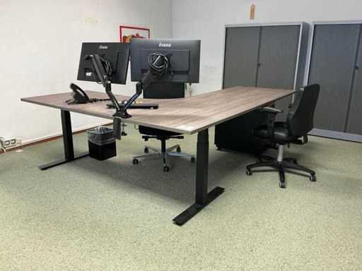 Youp Elektrische verstelbaar hoekBureau