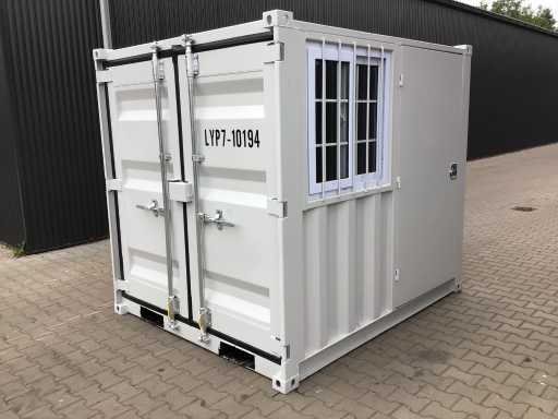 2026 - LYPU - 7 ft - Conteneur de stockage avec porte latérale et fenêtre