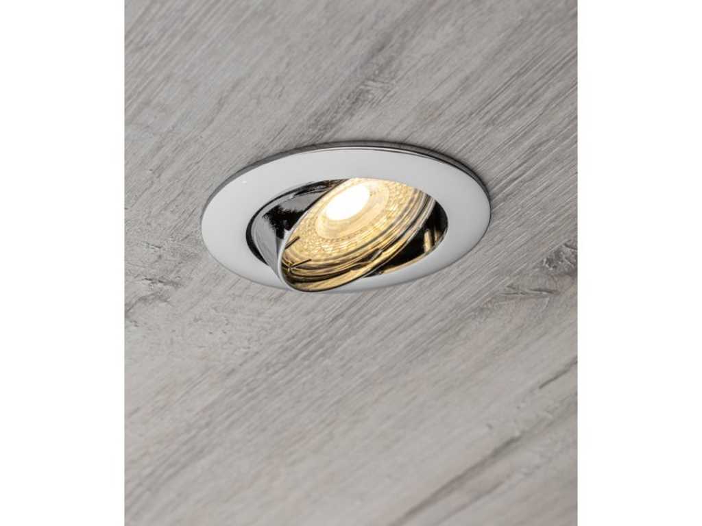 40 x Sensys Chrome recessed ceiling spotlights 
