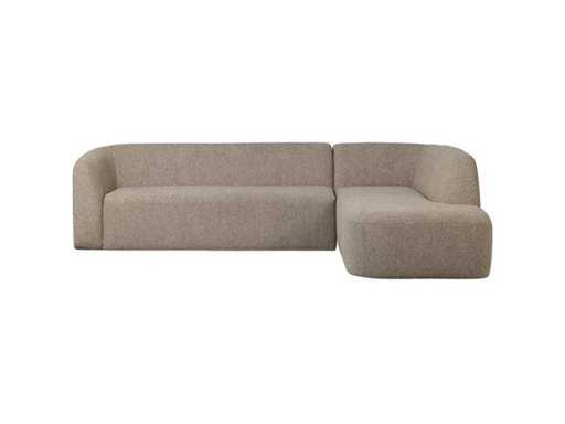 Woood - Canapea în colț înclinat dreapta - Chenille - Natural Melange - Set de canapele
