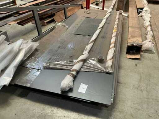 Batch of plastic sheet remnants