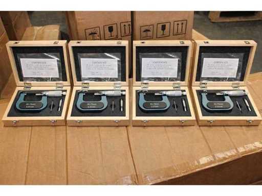 FREUTEK SDM0051 4x mikrometry zewnętrzne 50-75mm x 0,01