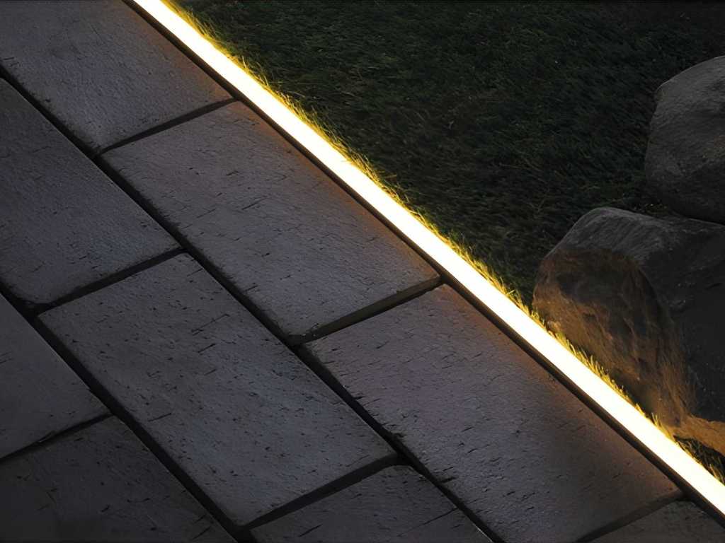 Profilé en aluminium de bande LED néon de 1 mètre (40x)