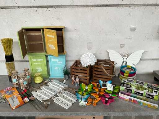 Mix kavel diverse woon- en tuinaccessoires