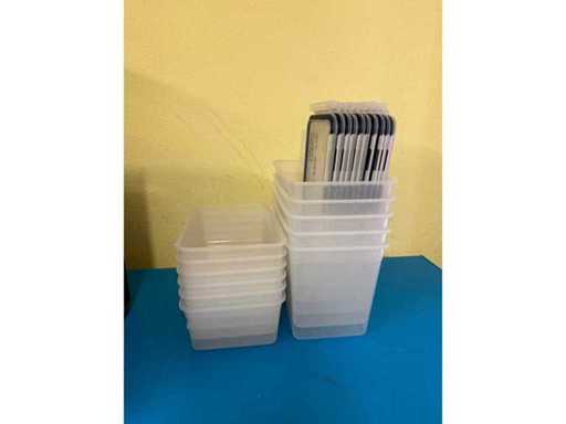 Plastic dozen met lekvrije deksels