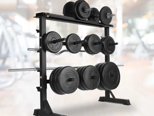 Dumbbell rack - Strength training, Max. load 300 kg