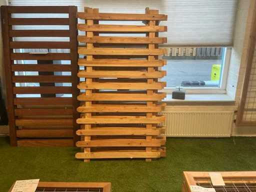Garden Fence Douglas Straight Planed 100x180 cm (4x)