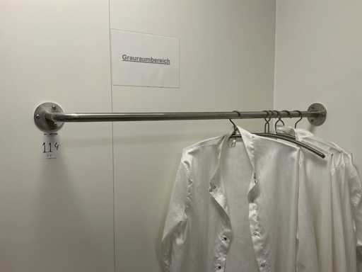 Inox Wall-mounted coat rack