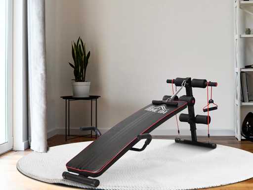 Banc de musculation appareil à abdo hauteur réglable