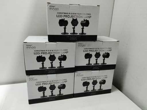 Lamp? de proiec?ie LED de Cr?ciun (5x)