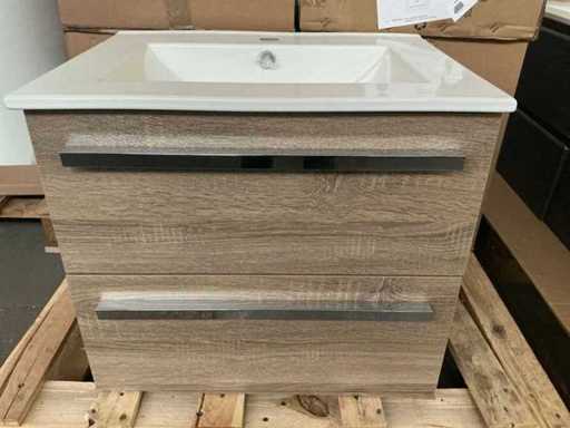 Sanox Grey Oak Bathroom Furniture 60cm