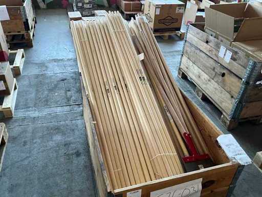 Batch of garden tool handles