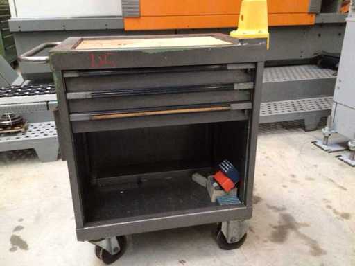 Cărucior de scule cu conținut