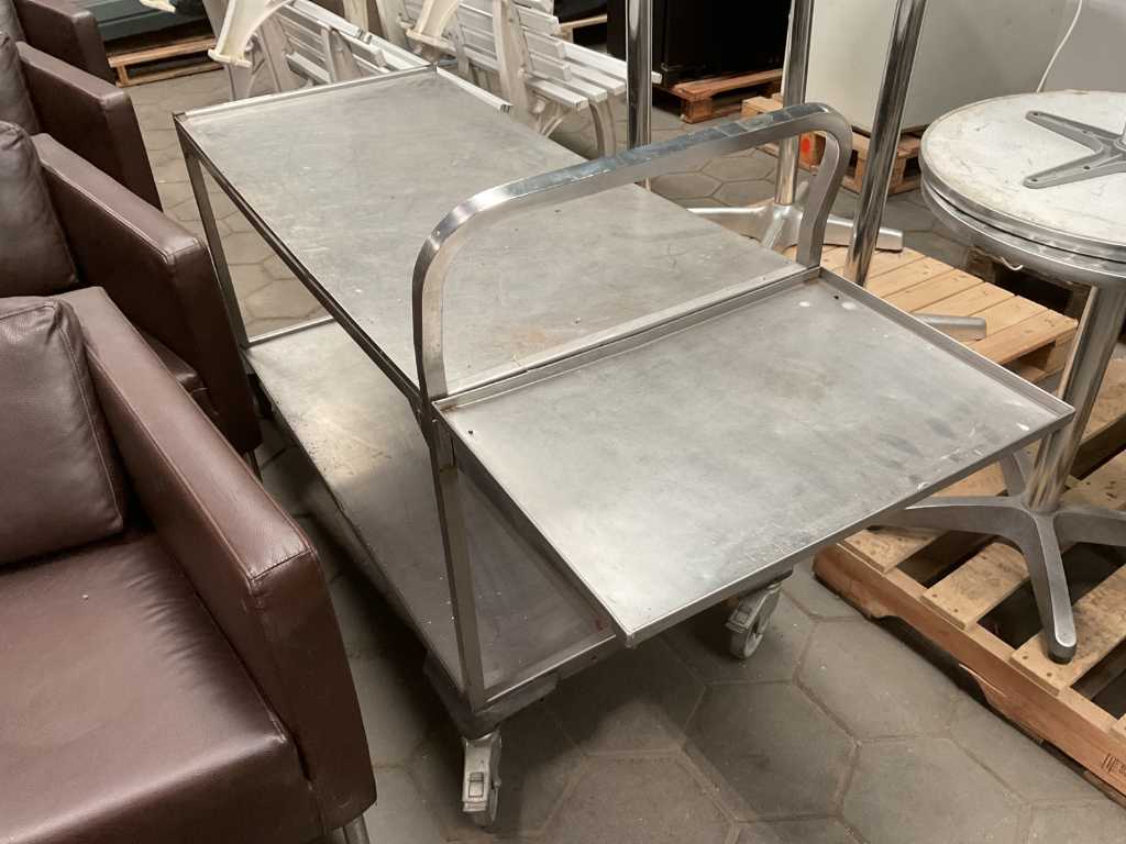 Arbeitstisch aus rostfreiem Stahl