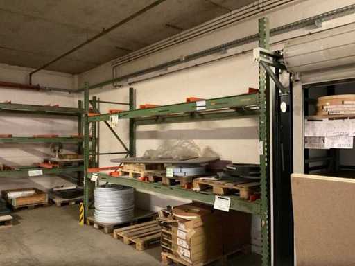 Heavy-duty shelf, with contents