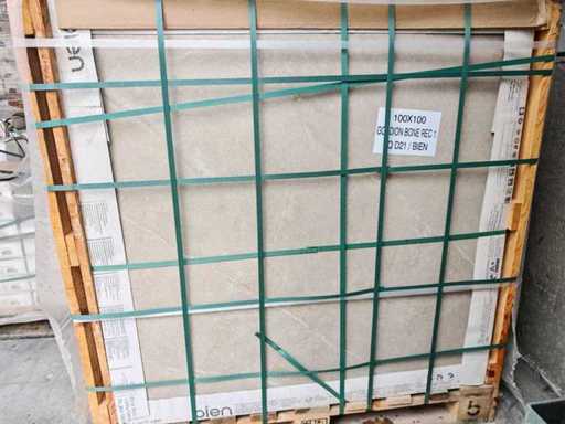 Bien Gordion Bone Mat Floor Tile 100x100 cm 66 m²
