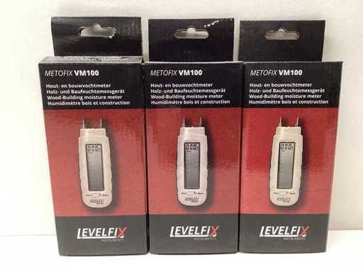 Levelfix - Metofix VM100 - Wood/Building Moisture Meter (3x)