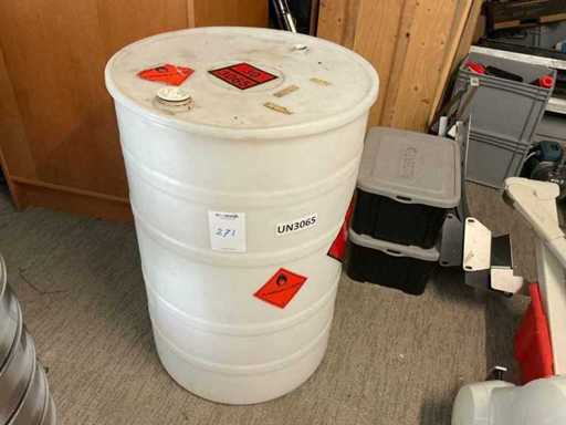 Plastic drum 200 liters (3x)