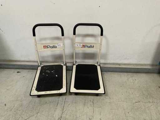 Pallit CARRY in carrello a barra bianca (3x)