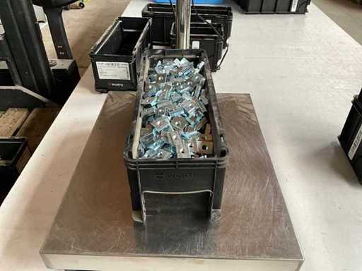 Würth 20.31kg Profile, sliding nuts and sliding surface M8 25x20x8 NZG in stackable container