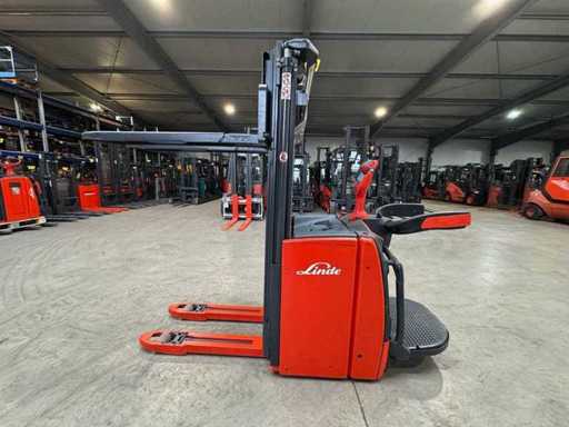 2019 Service + UVV 03/2027 Linde L14APi Schaal Triplex 426cm Palletwagen Mierenstacker Truck 3.842 uur