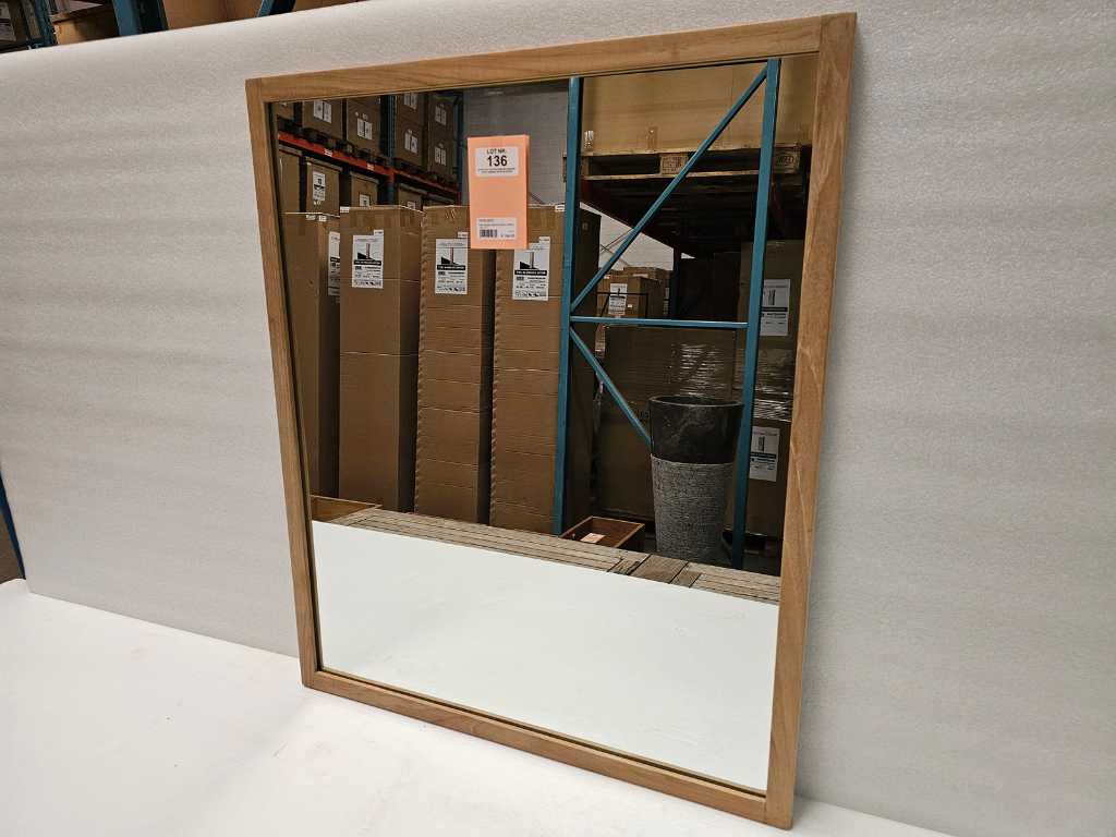 Essential Teak Mirror 70 x 3 x H90cm with Frame 3cm