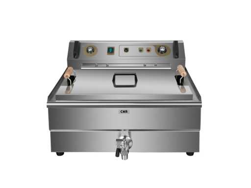 Horeca Apparatuur - 30L aanrechtfrituurpan met kraan - Frieuse