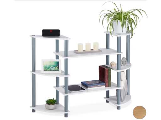 Relaxdays 10025963 Armoire murale avec 8 niveaux (5x)