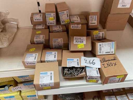 Cutii cu șuruburi din oțel inoxidabil