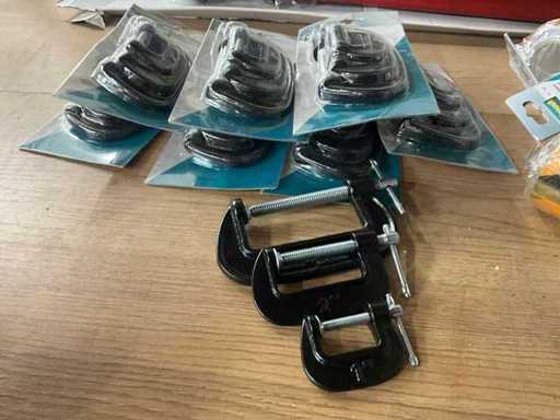 Technocraft 25/50/75 mm C-Klemmen-Set (8x)