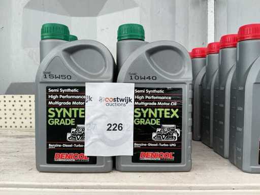 Denicol Fassung 1 Liter 10W40 synthetisches Motoröl (10x)