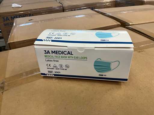 Partij 3A Medical Mondkapjes