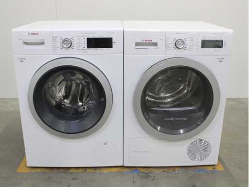 Bosch Serie|8 i-Dos Wasmachine & Bosch HomeProfessional SelfCleaning Condenser Wasdroger