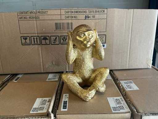 Lot Coco Maison Monkey No Hear Figurine H20cm (32x)