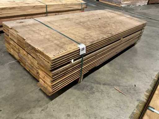 Europees eiken vellingdelen 20x160 mm (75x)