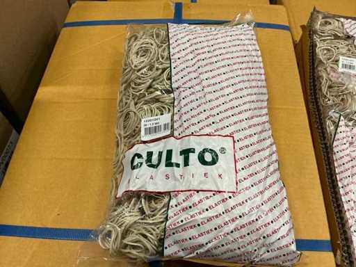 Lot Culto Gummibänder 30/1,5 weiß 1 kg pro Tasche (400x)