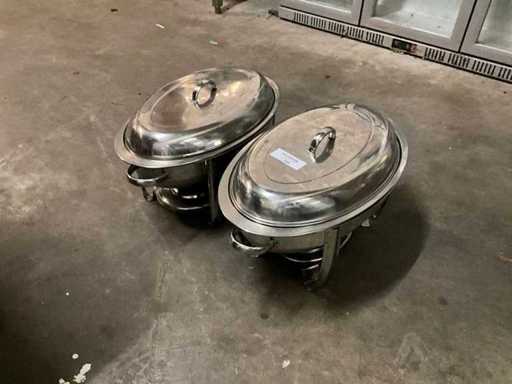 Ovale Schabeschalen (2x)
