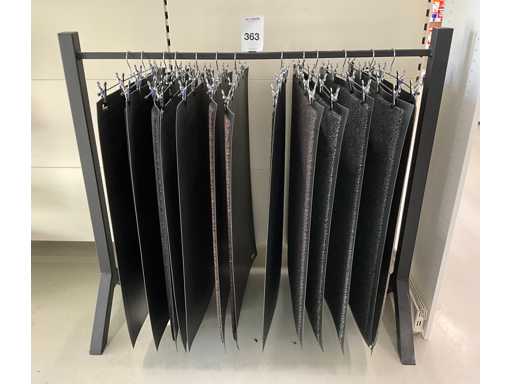 Entrance mat with shelving