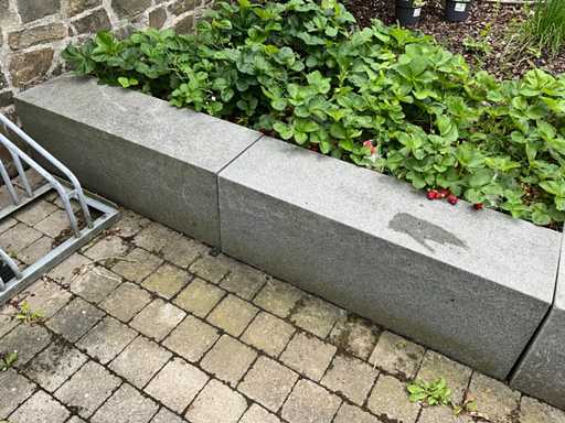 Natuursteen graniet boordsteen (6x)