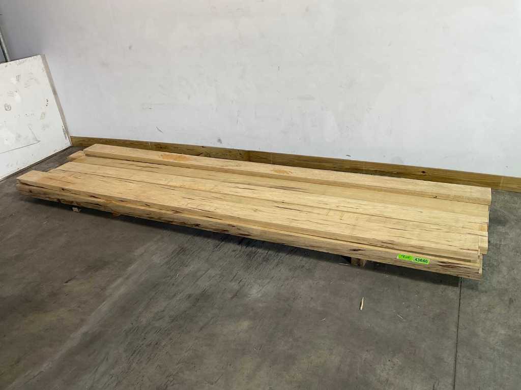 Afrikaans eikenhout - balk Fraké - 420x20,5x5 cm (6x)