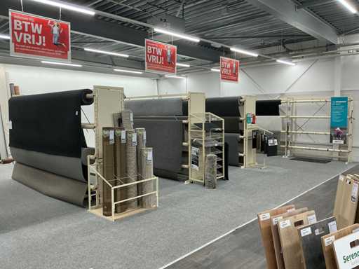 Étagère de magasin pour rouleaux