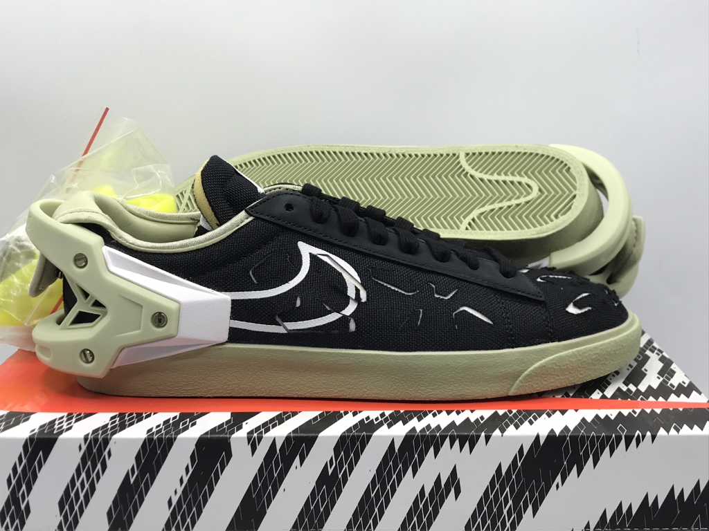 Nike Blazer Low ACRNM Black/White-Olive Aura Sneakers 41