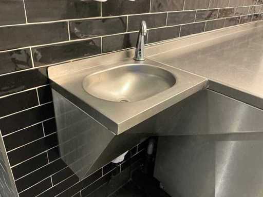 Chiuvetă hands-free din oțel inoxidabil