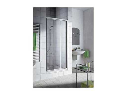 Kermi - Ibiza 2000 - ușă glisantă în 3 piese pentru nișă sau perete lateral.