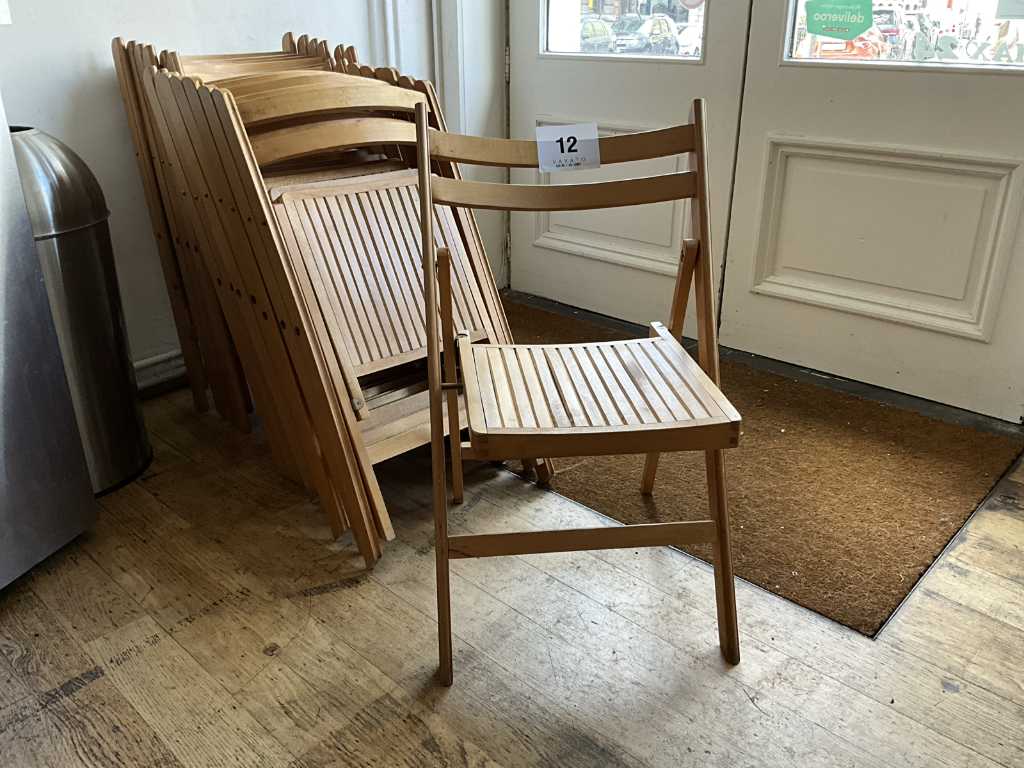 16x wooden folding chair