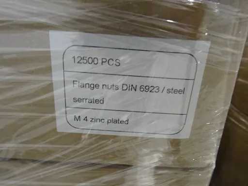 Tuerca de brida hexagonal con M4 moleteado (725000x)