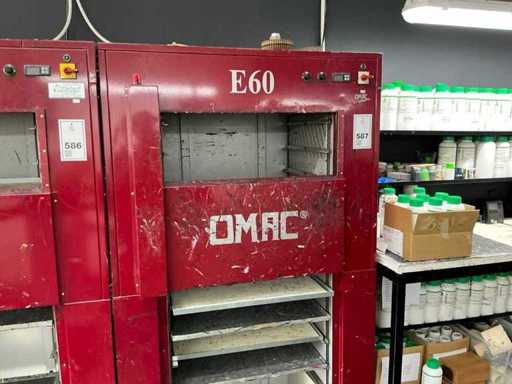 Four de séchage OMAC E60 pour articles en cuir