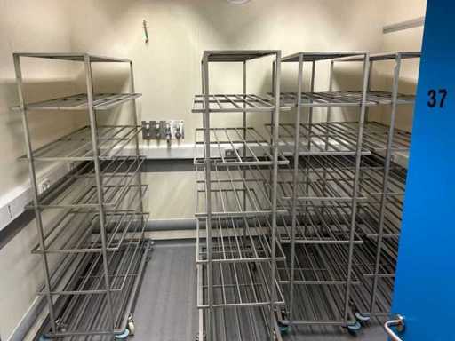 Rafturi mobile din oțel inoxidabil TECHNIPLAST (4x)