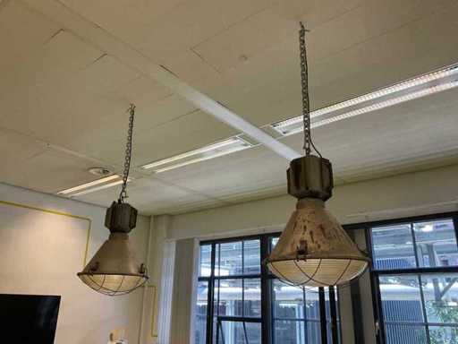 Industrial pendant lamp (2x)